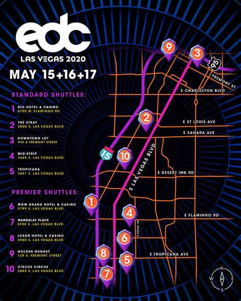 edc 2023 shuttle map.